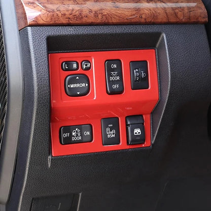 Red Headlight Switch Trim Cover for Toyota Tundra (2014-2021)