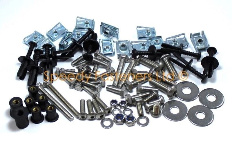 113 pc Clamshell Bolts Well Nuts Spire Clip for Elise VX220