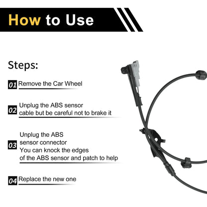 ABS Wheel Speed Sensor for Toyota Hilux 2004-2008, Rear Right Sensor
