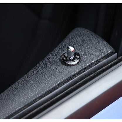 4 x Car Door Lock Pin Ring Trim Covers for Dodge Charger (2015-2023) Carbon Fiber