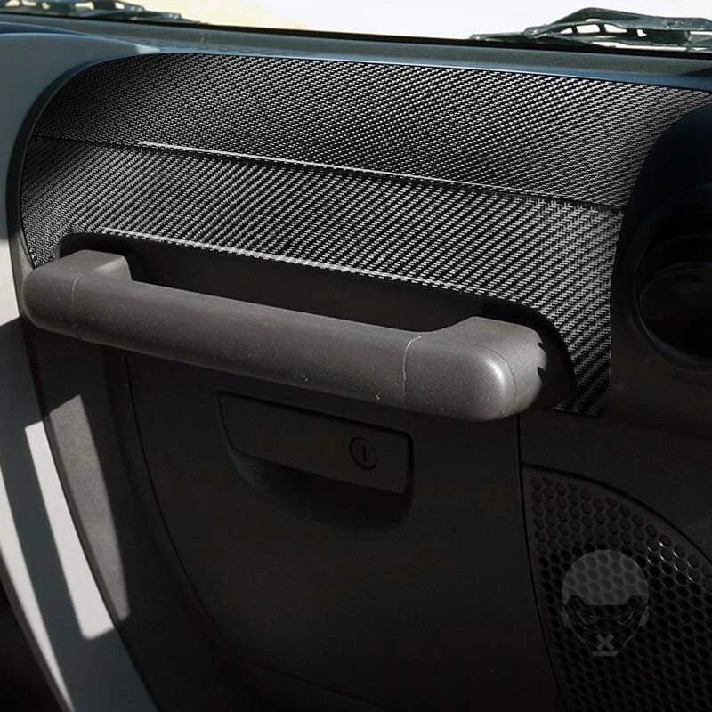 Carbon Fiber Passenger Side Front Handle Cover Trim fit for Wrangler 2007-2010