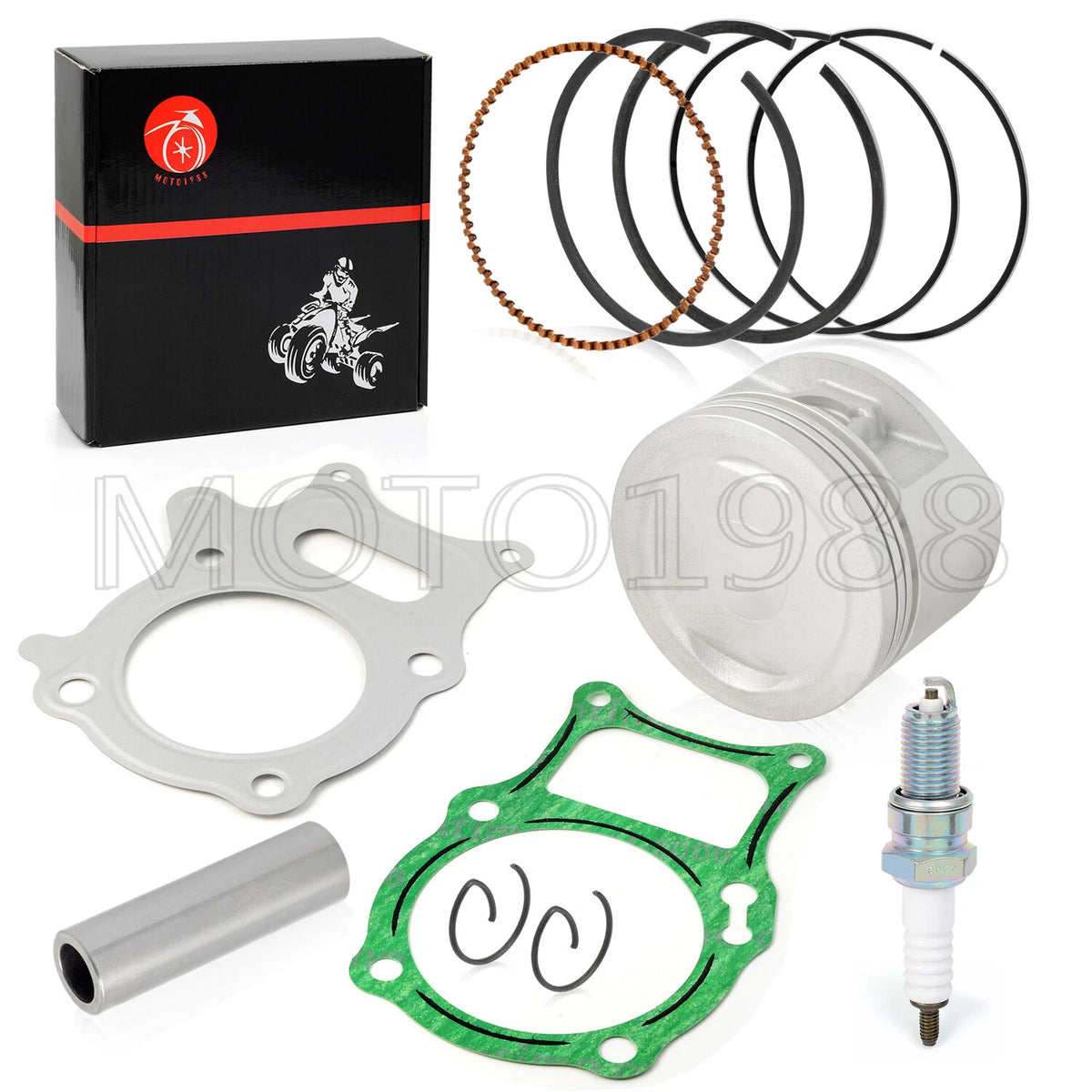 .75mm O.S Engine Top End Piston Gasket Kit for Honda Recon 250 TRX250TE/TM (2002–2009)