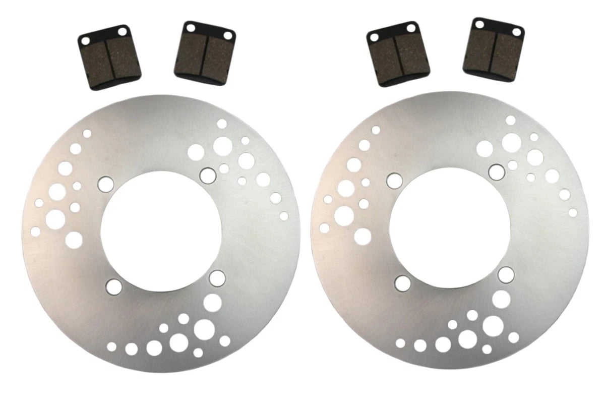 2 x Front Brake Rotors & Semi-Metallic Pads for Yamaha Bruin 350 (2004–2006)
