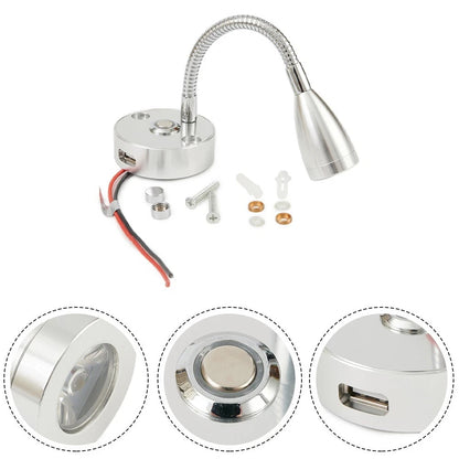 USB Powered LED Reading Light Touch Sensor 12V Lamp for Vans