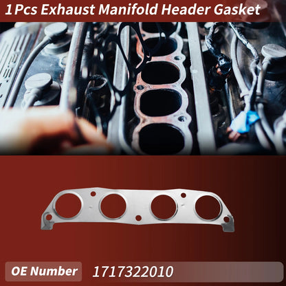 1Pc Exhaust Manifold Header Gasket for Toyota Corolla (1998–2008)