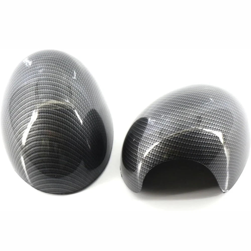 Carbon Fiber Style Mirror Cover Caps for BMW Mini (2006-2012)