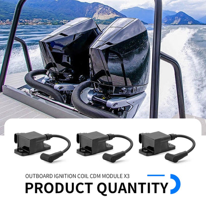 3 x CDM Ignition Coil for Mercury 30-300HP Outboard Motor