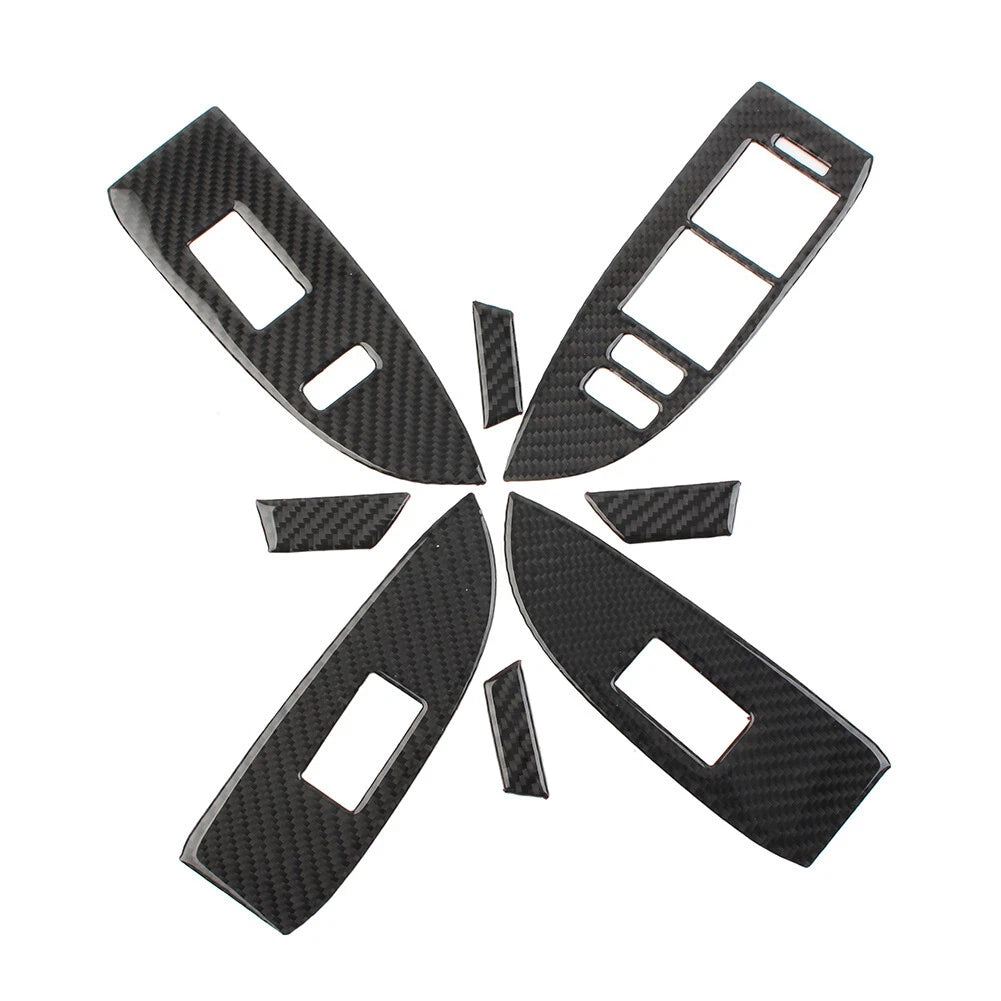 8 x RHD Car Door Window Lift Switch Panel Covers for Toyota Prius (2012-2015)
