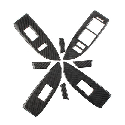 8 x RHD Car Door Window Lift Switch Panel Covers for Toyota Prius (2012-2015)