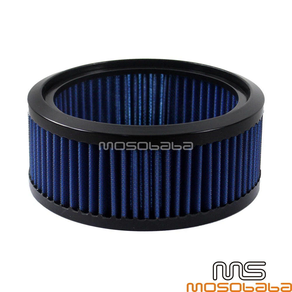 Blue Round Air Filter for Harley Dyna Fat Bob Low Rider Iron 883/1200 (2006-2023)