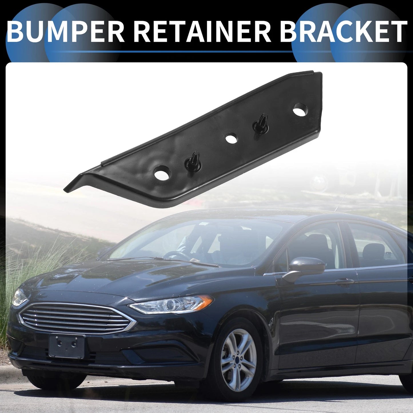 Right Front Bumper Retainer Bracket for Ford Fusion (2017-2020)