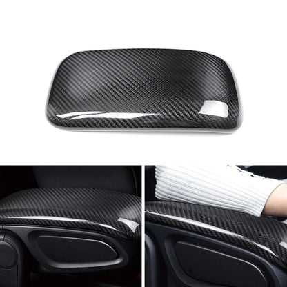 Real Carbon Fiber Armrest Storage Box Cover Trim for Mini Countryman F60 2017-22