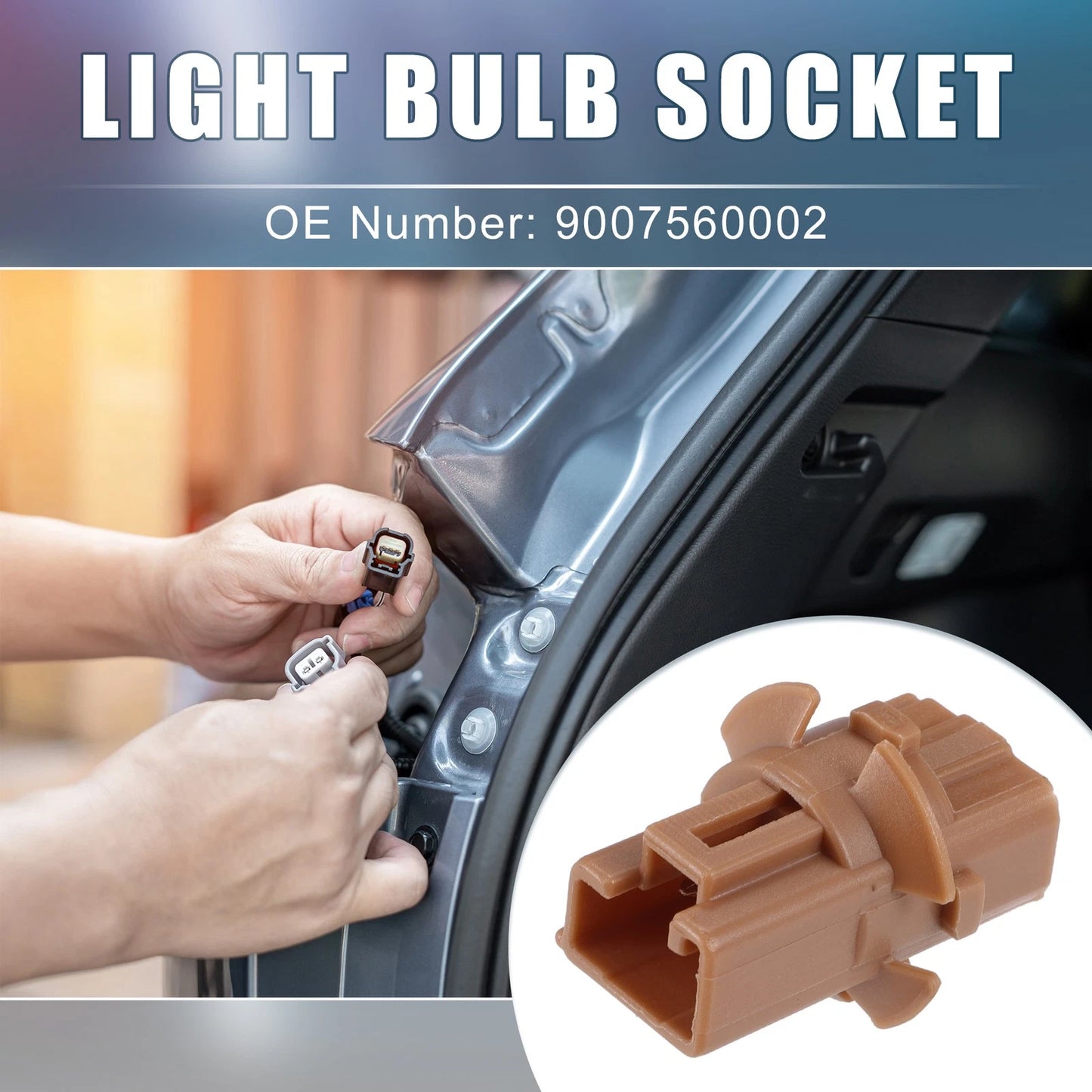 2 x Light Bulb Socket Lamp Socket for Toyota Sequoia (2008–2021)