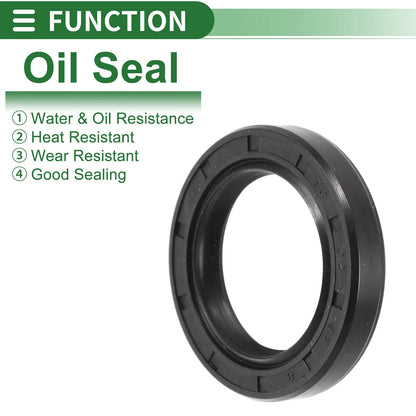 Oil Seal 5 Pcs Seal Ring Rotary Shaft Seal NBR Rubber 32x47x8mm Black