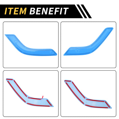 Front Rear Door Handle Bezel Cover Trims for Jeep Wrangler (2007-2018)
