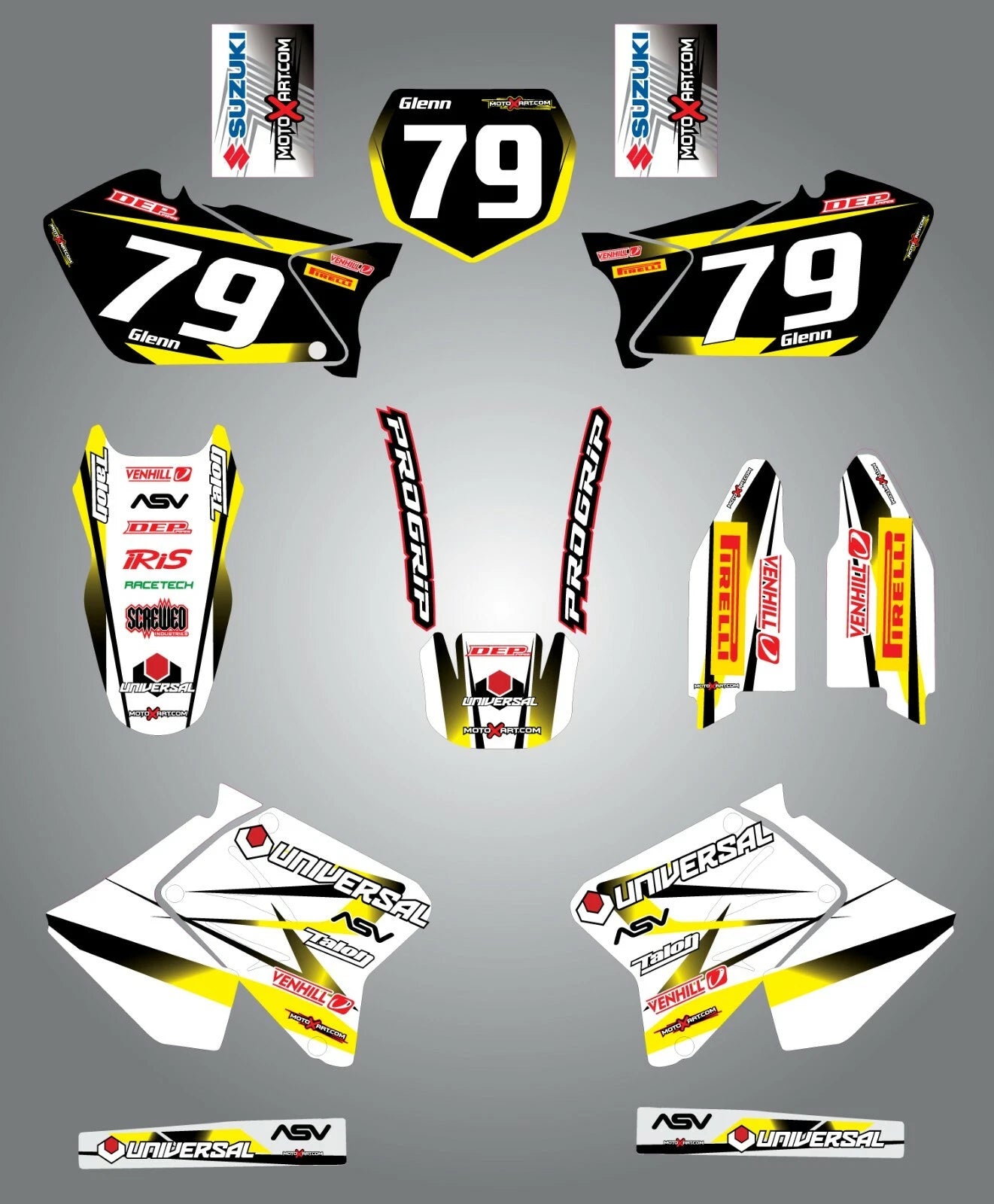 Custom Graphic Kit for Suzuki RM 250 (2001-2012)
