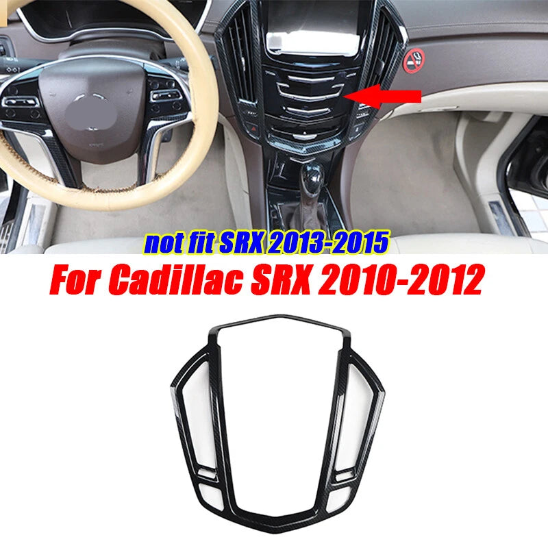2 x Carbon Fiber Console Panel Cover for Cadillac SRX (2010–2012)