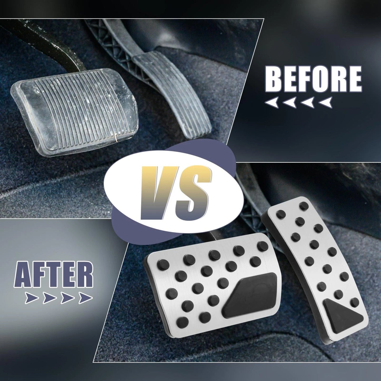 Brake Pedal Pad & Gas Accelerator Cover for Jeep 2011-2012 (2011-2012)