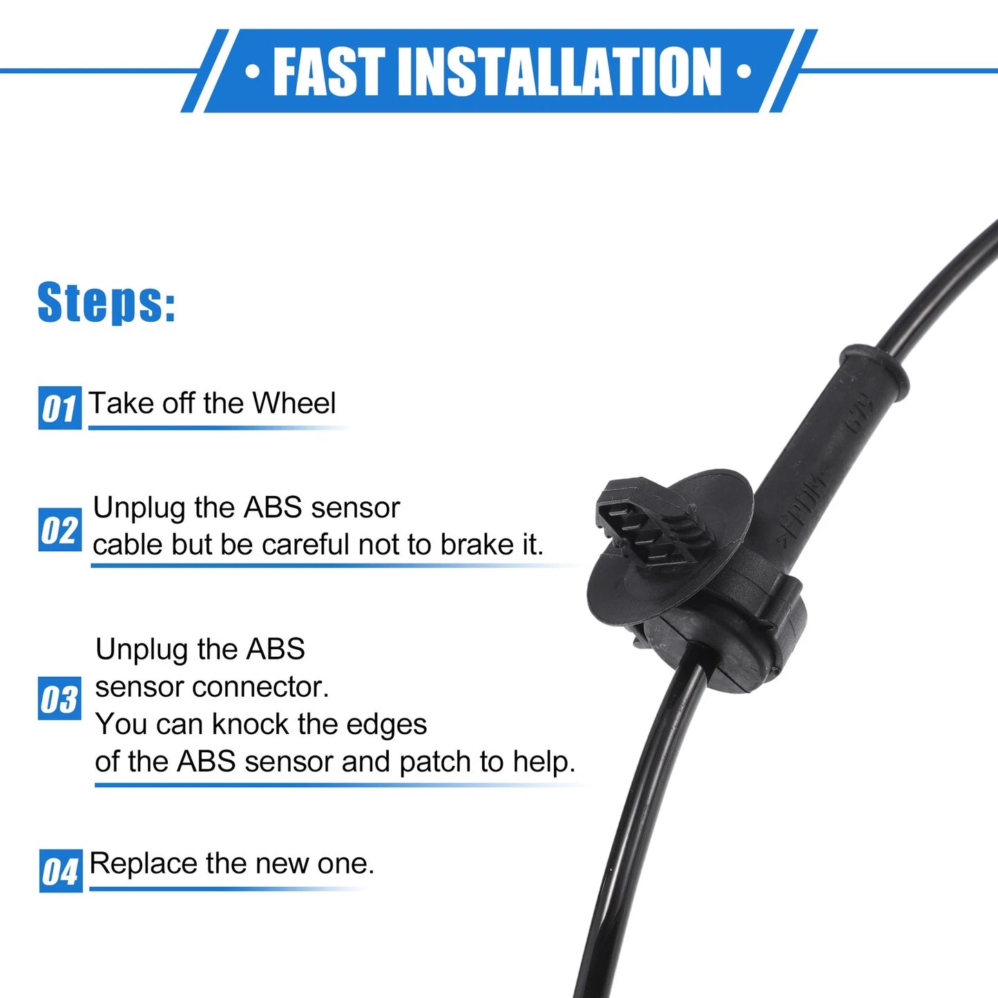 ABS Wheel Speed Sensor for Chevrolet Avalanche Rear