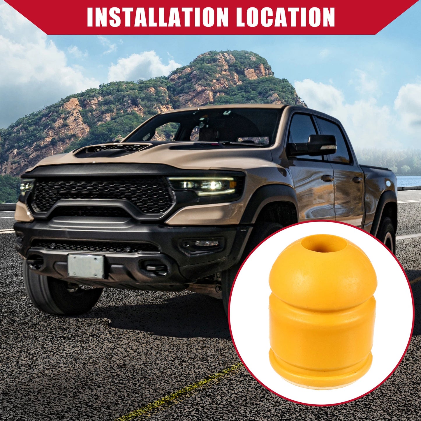 Rear Jounce Bumper for Dodge Ram 1500 (2009-2010) - Durable Replacement Part