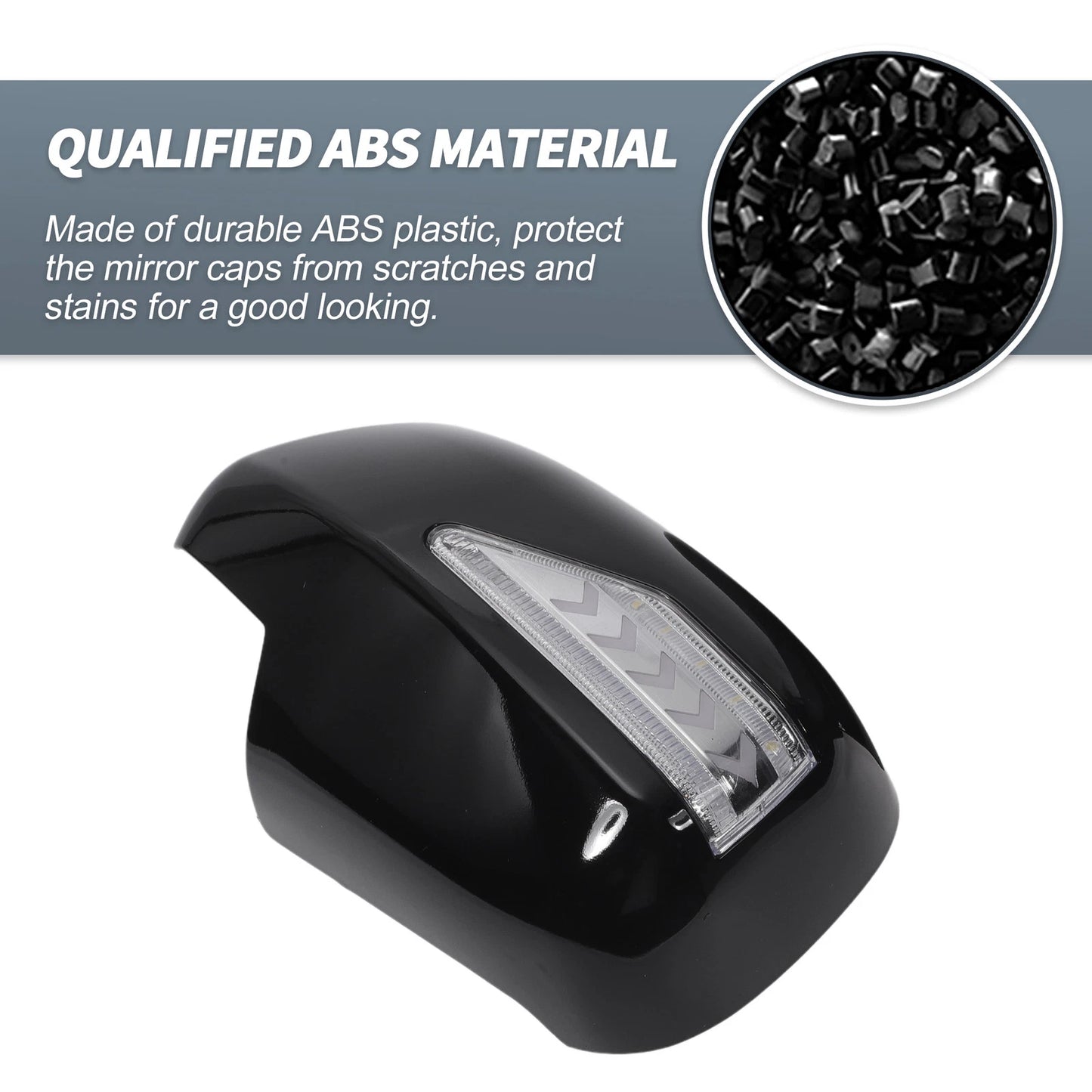 Rearview Mirror Cover Overlay Gloss Black for Lexus RX330 RX350 (2003)