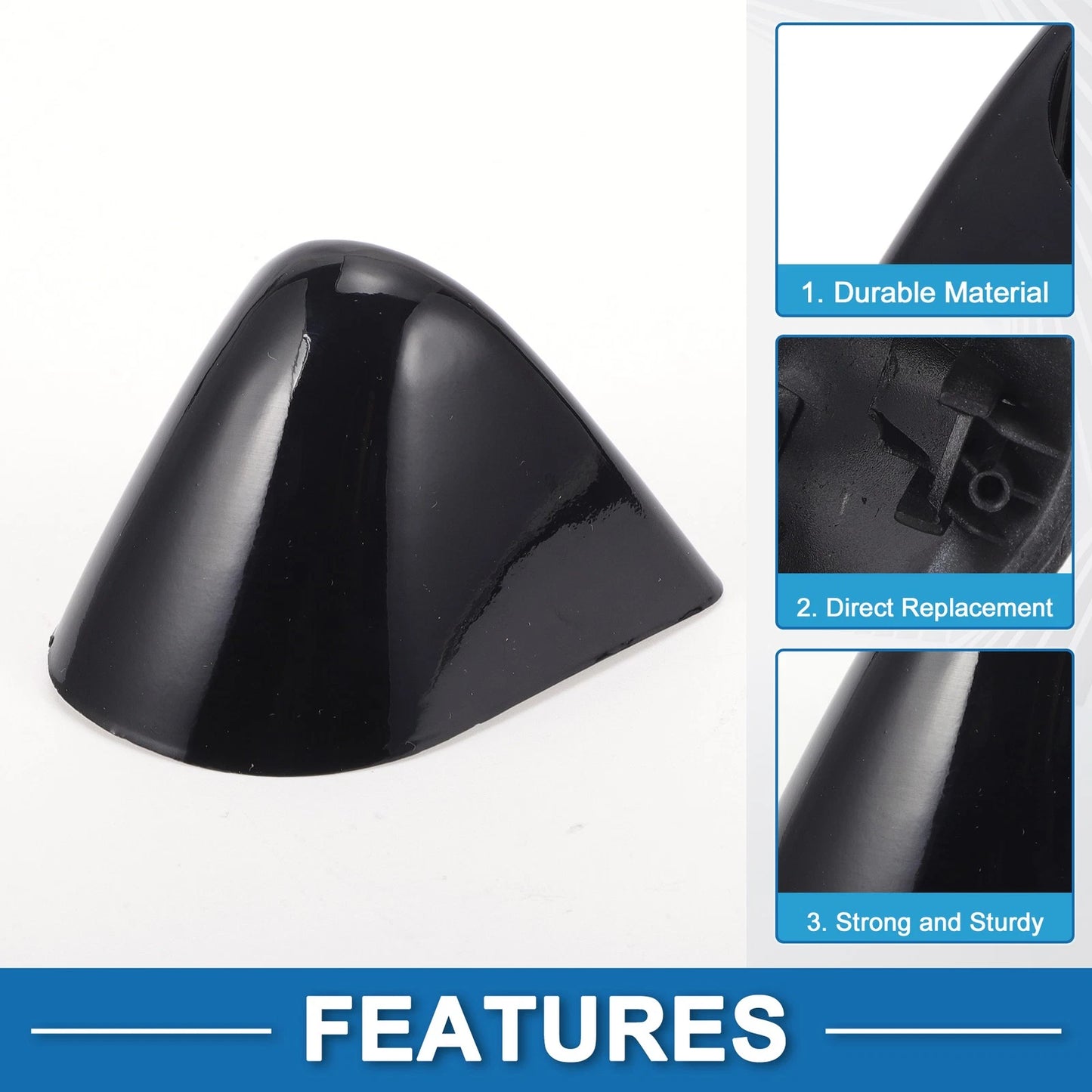 Washer Nozzle Cover Cap for BMW X5 (2000-2003) Black