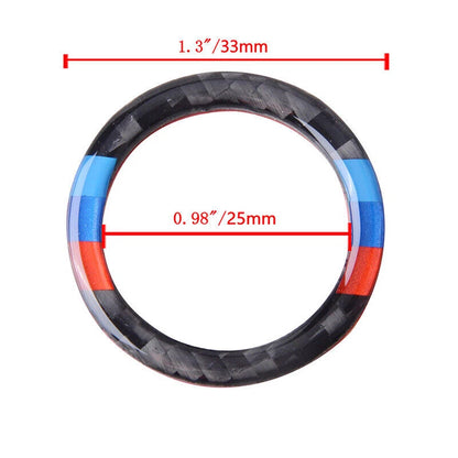 Engine Start Stop Push Button Cover Blue for BMW 3 5 Series E90 E60 X5 (2006-2013)