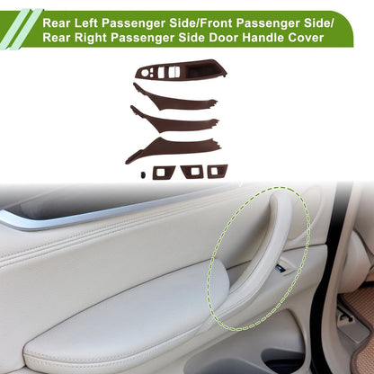 Door Panel Handle Pull Trim Cover for BMW 5 Series (2011-2016) Reddish Brown
