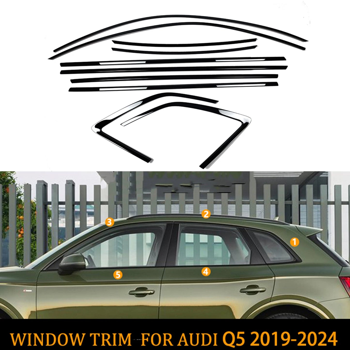 Window Moulding Seal Trim for Audi Q5 (2018-2024)