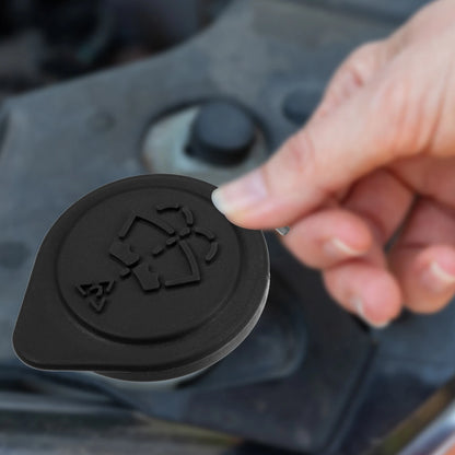 Black Windshield Washer Fluid Reservoir Cap for BMW 318i (1991-1998)