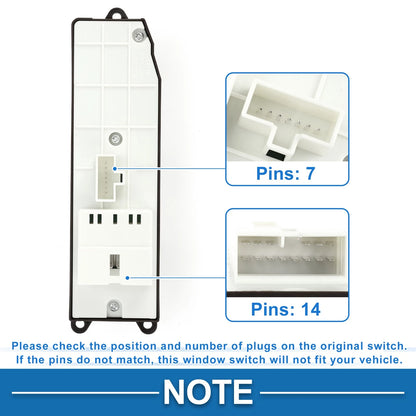Power Window Switch for Toyota Corolla (1997-2004)