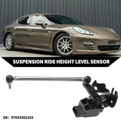 Suspension Ride Height Level Sensor for Porsche Rear Left Black