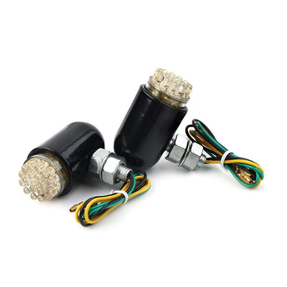 Custom Black Brake Running Turn Signal Tail Lights for Cruiser Motorcycle