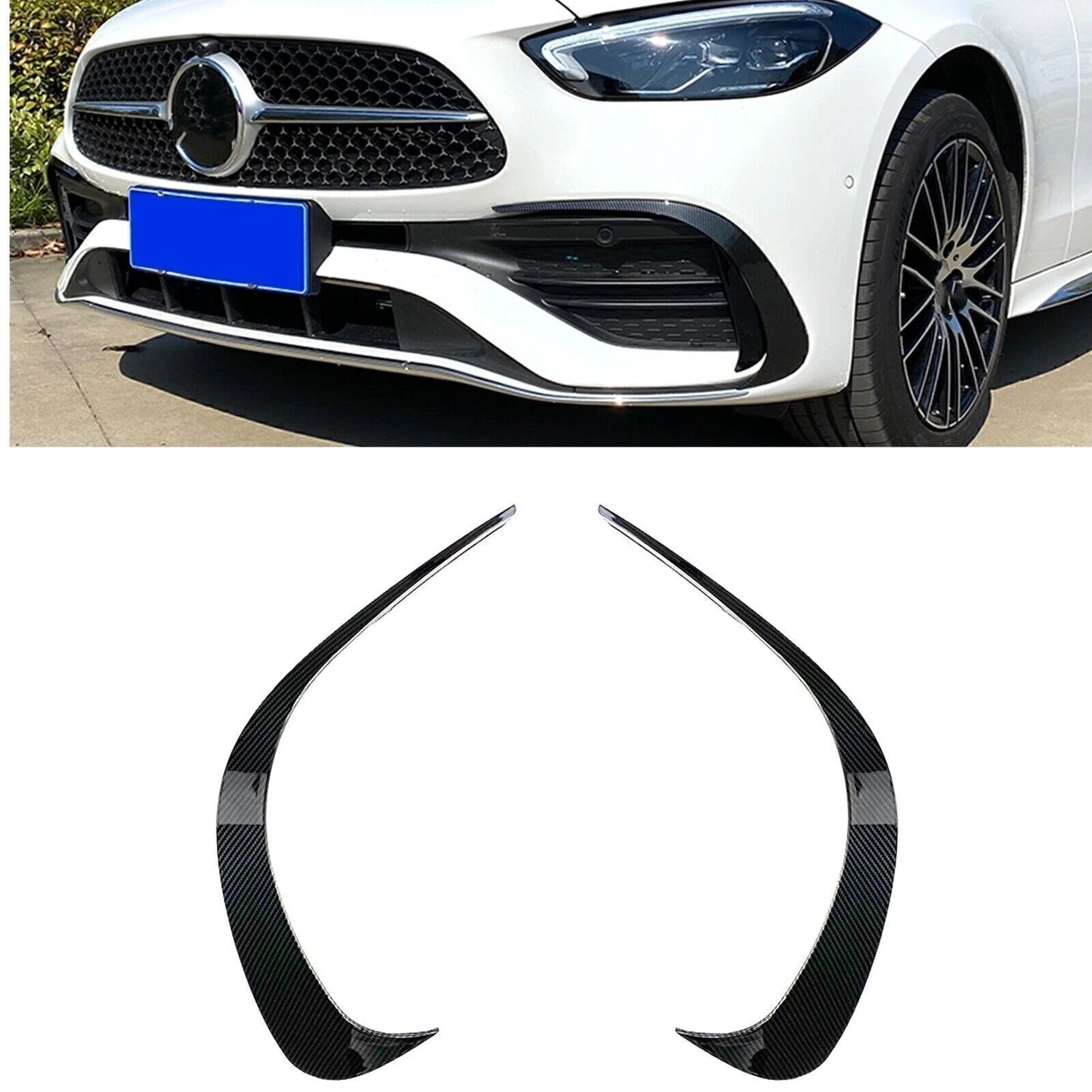 Front Side Spoiler Air Vent Trim for Benz C-Class W206 (2022-up)