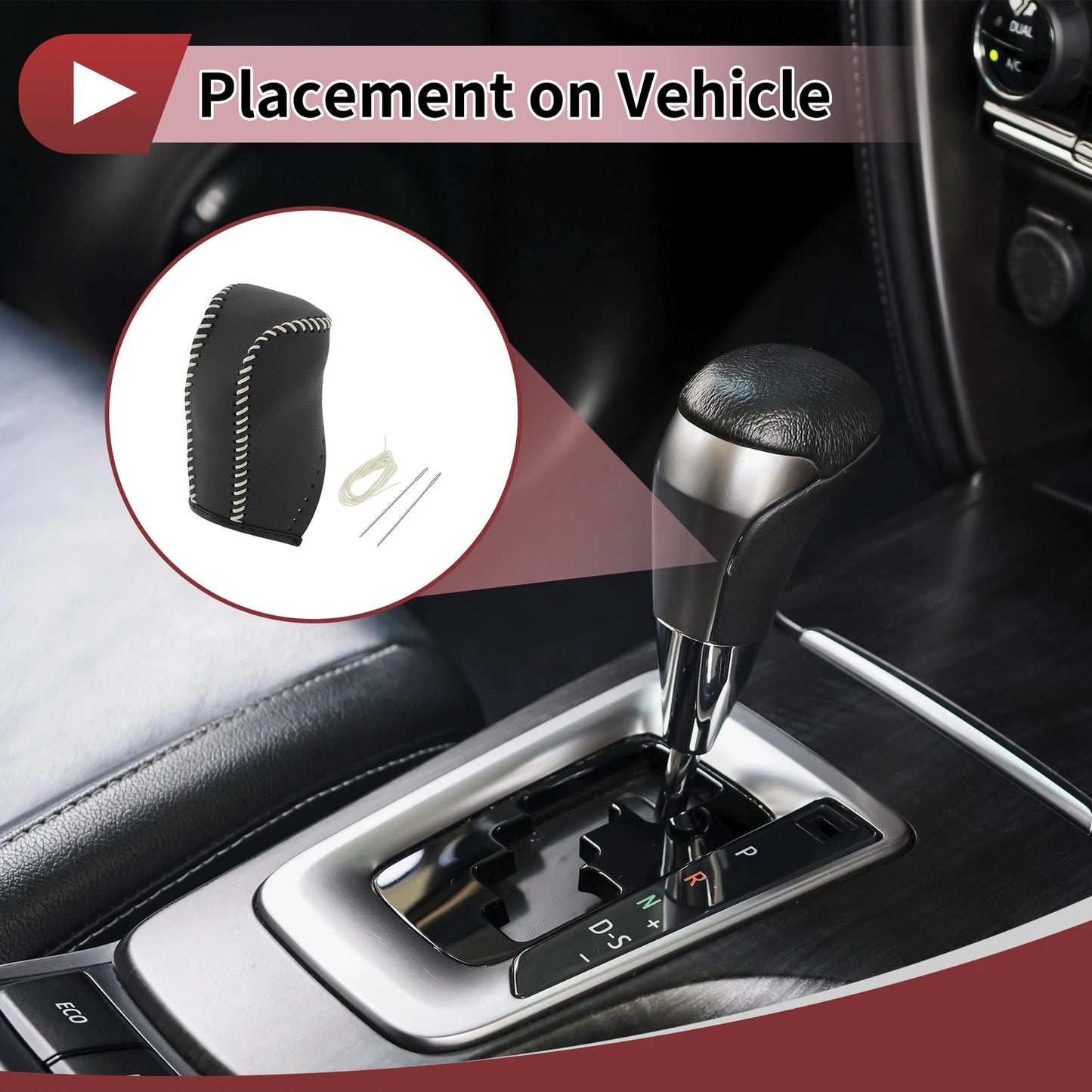 1 Pc Car Gear Shift Knob Cover for Toyota Corolla (14-18)