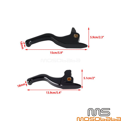 Gold Brake & Clutch Hand Lever Set for Harley Softail Fat Boy (2017)