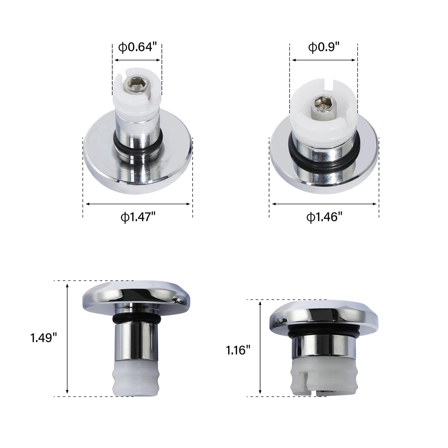 Chrome Front Axle Nut Bolt Covers for Harley Sportster S (2021-2024)