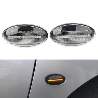 LED Dynamic Signal Side Marker Lights for Peugeot 307 206 607 407 107 & Citroen