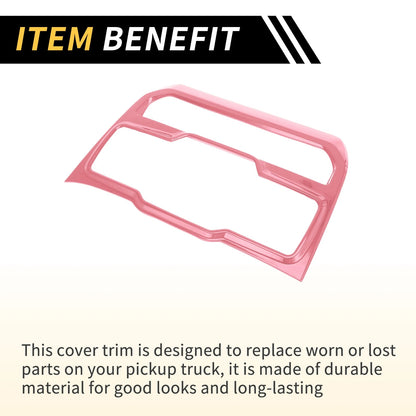 Dashboard Center Control Panel Cover for Jeep Wrangler JL JLU (2018-2024) Pink