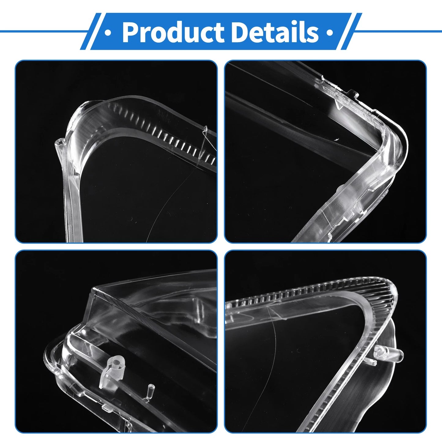 Front Left Headlight Lens Cover for Mitsubishi Pajero (2007-2018)
