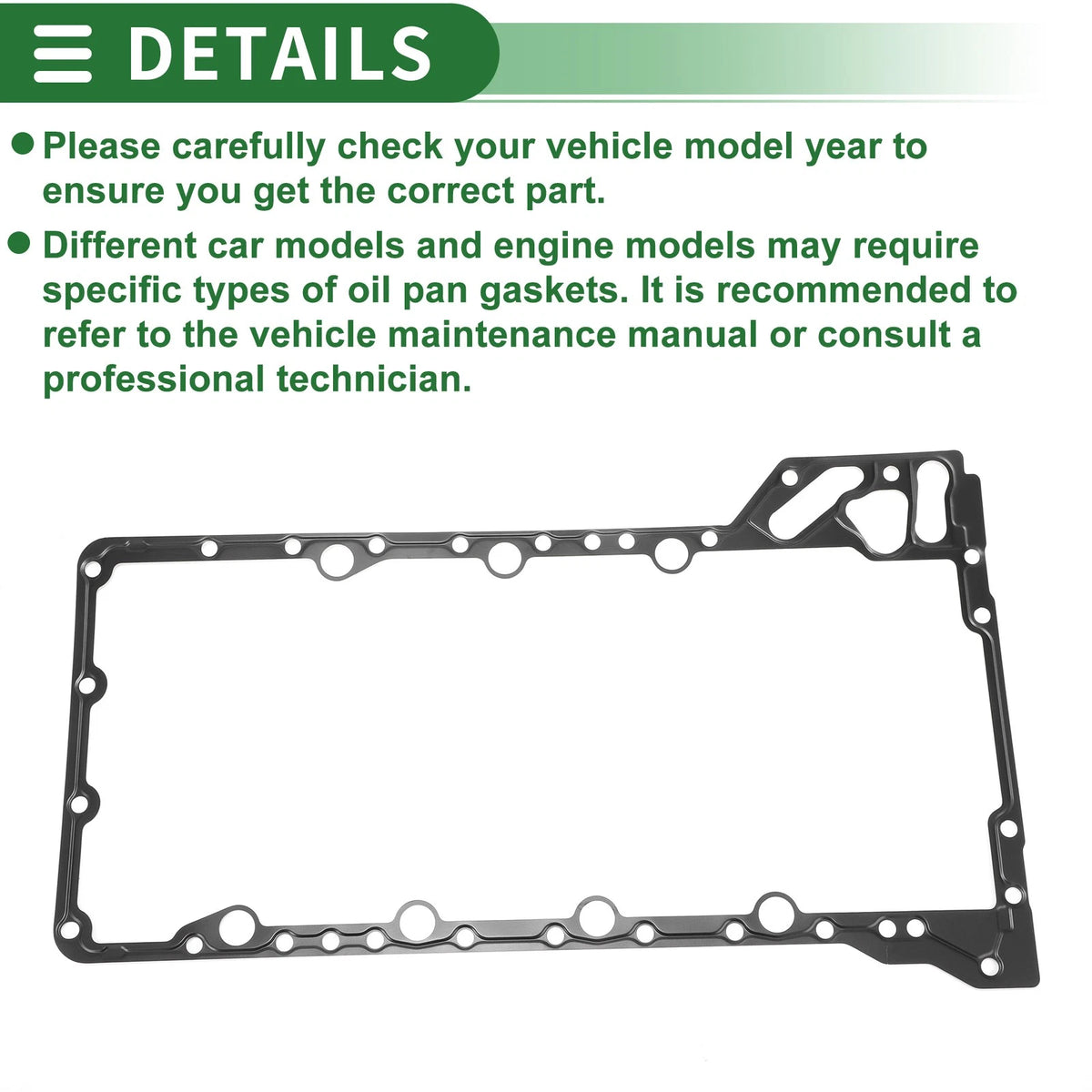 Oil Pan Gasket for BMW 550i, 650i (2011-2018)
