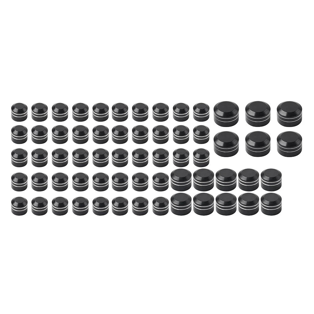 62X Engine Bolt Caps Cover Kit for Harley Road King Street Glide (2007-2016)
