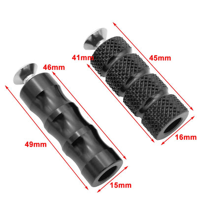 6mm Foot Pegs for Universal Motorcycle - Gear Shift Brake Lever Pedal Orange