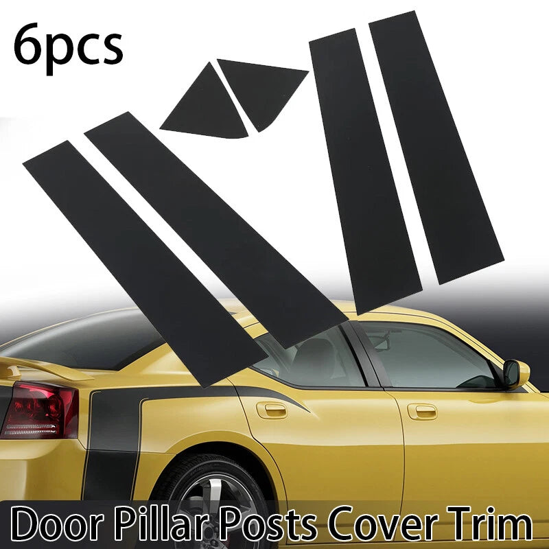 Pillar Post Door Moulding Trim Window Cover for Dodge Charger (2006-2010)