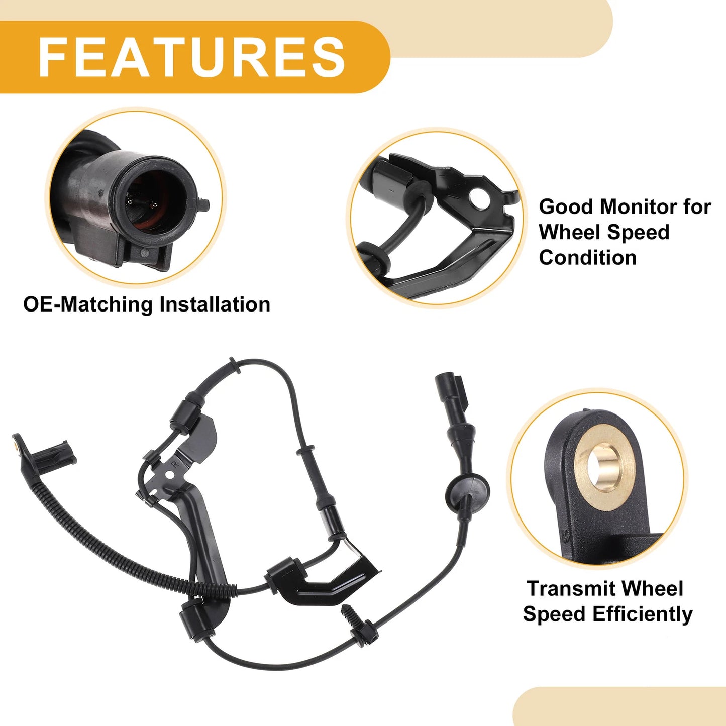 ABS Wheel Speed Sensor for Ford Escape Front Right (2001-2007)