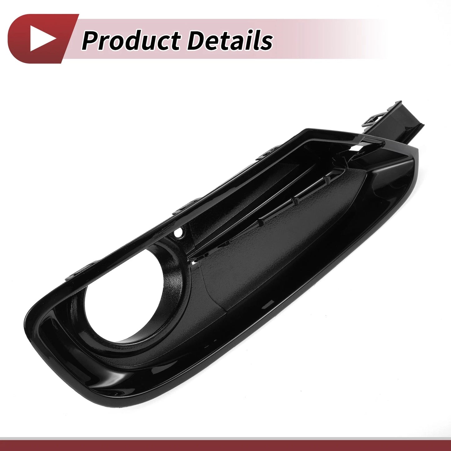 1x Front Right Fog Light Grill for BMW 320i (2012 - 2015) Black