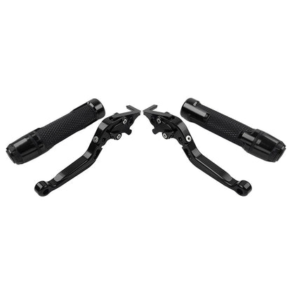 Black Extendable Brake Clutch Lever Grip for BMW F800GS/ADV (2008-2018)