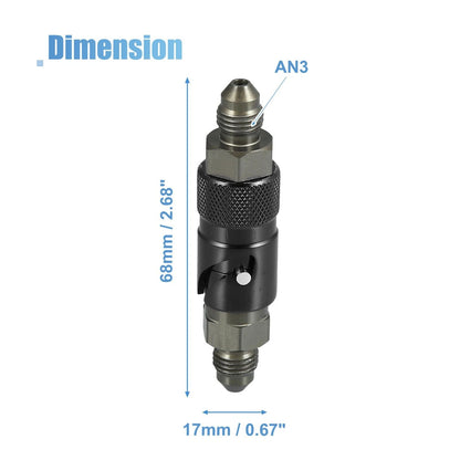 Quick Release Dry Break Coupling Fitting Black for Car
