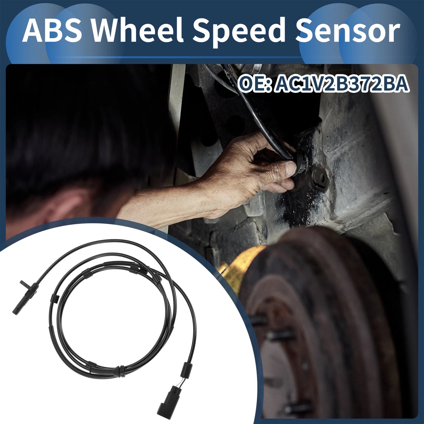 ABS Wheel Speed Sensor for Ford Transit Box Rear Right (No.AC1V2B372BA)