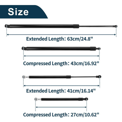 Rear Window Glass & Tailgate Lift Supports for Infiniti QX56 (2004-2010)